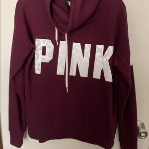 Turtle neck sweatshirt, Worn once, maroon